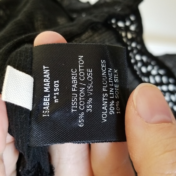 Isabel Marant Etoile Black Blouse CHAY- Size 6 - Picture 11 of 13